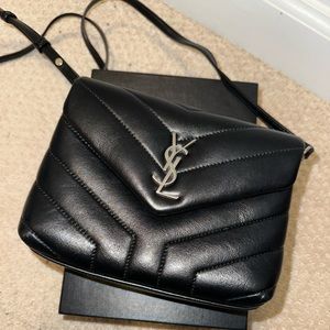 Saint Laurent Toy Loulou Matelassé Crossbody Bag - 100% Authentic